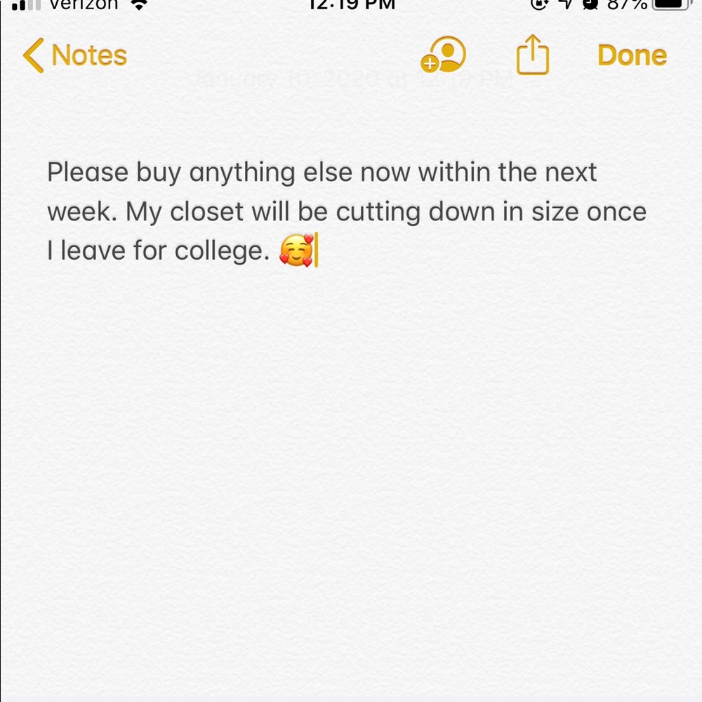 Final notice